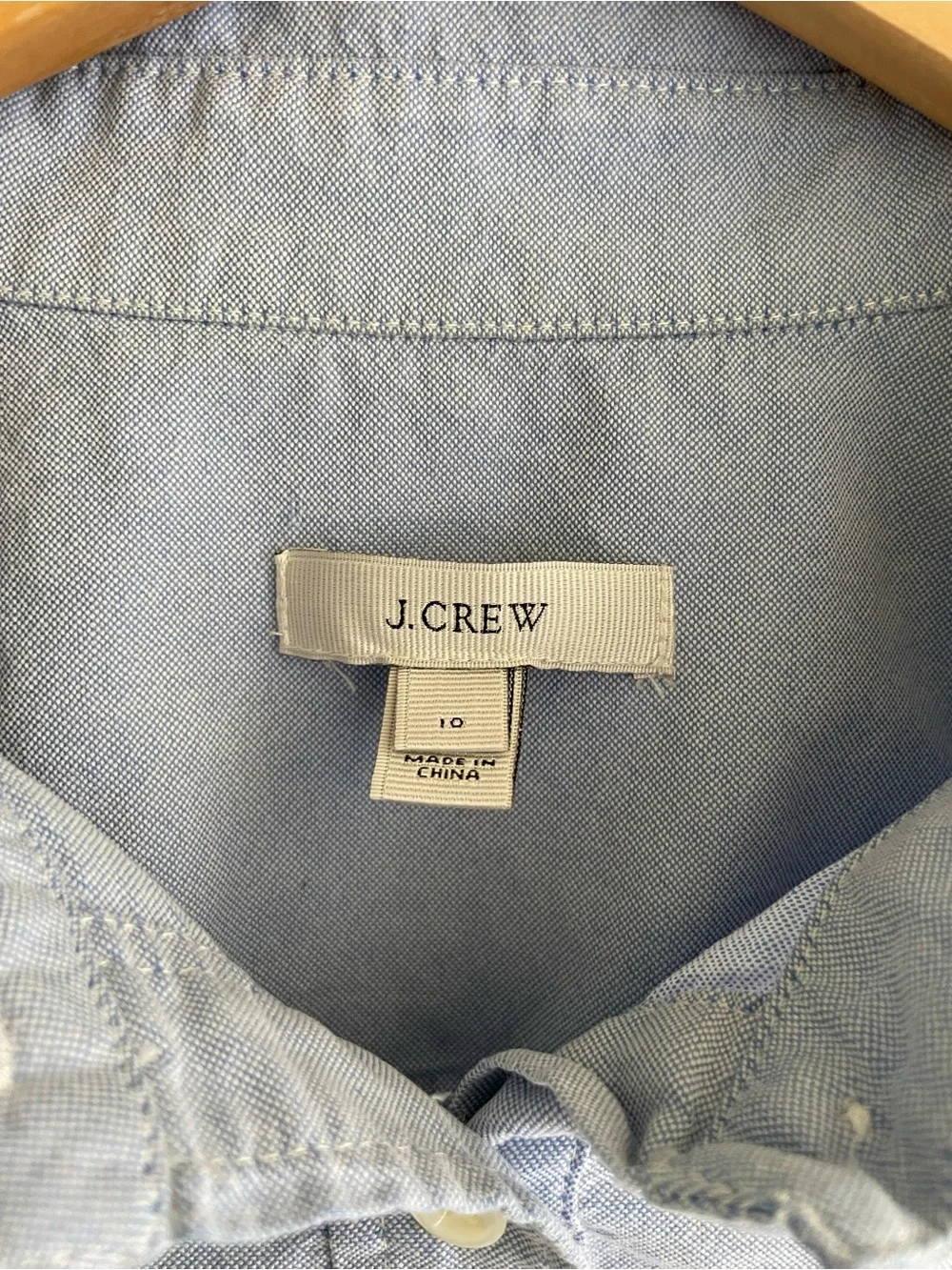 J. Crew Light Blue Casual Button-Front Long Sleeve Cotton Shirt